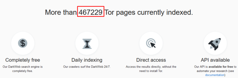 Indexed pages counter